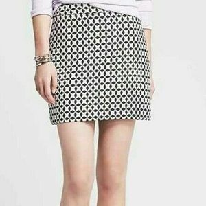 Banana Republic - Mini Jacquard Skirt - Black and White - Sz 12